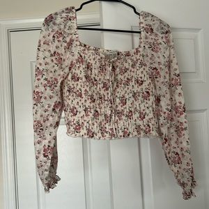 Floral american eagle shirt